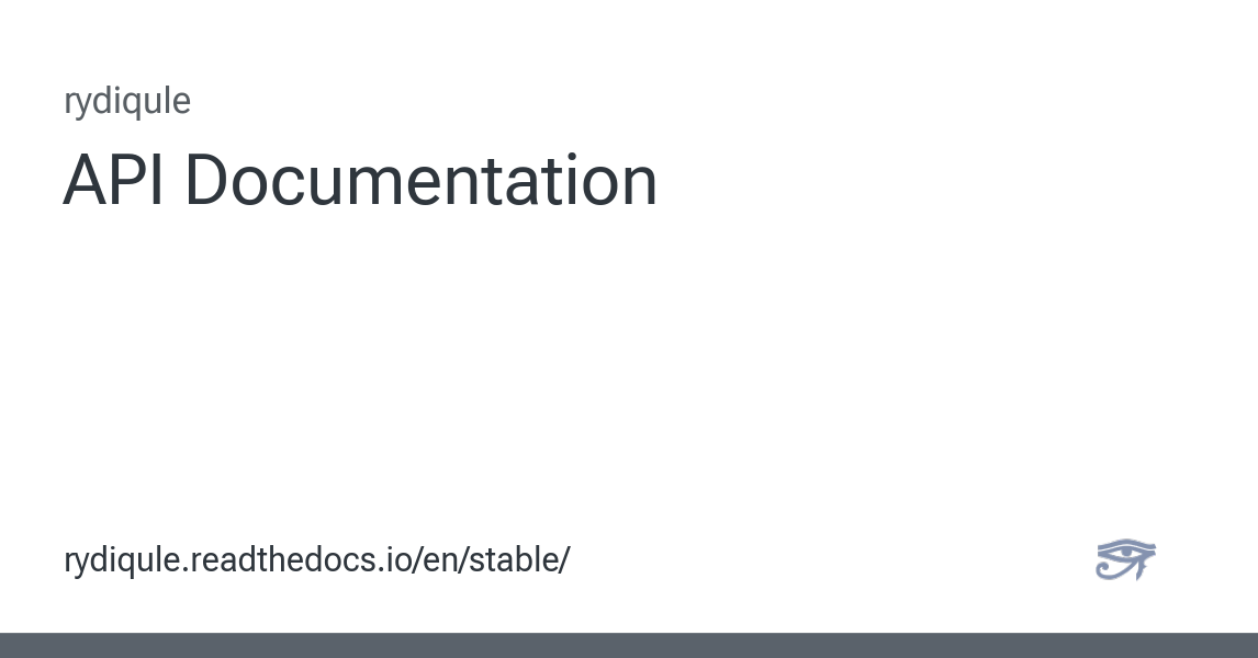 API Documentation - rydiqule v2.1.3